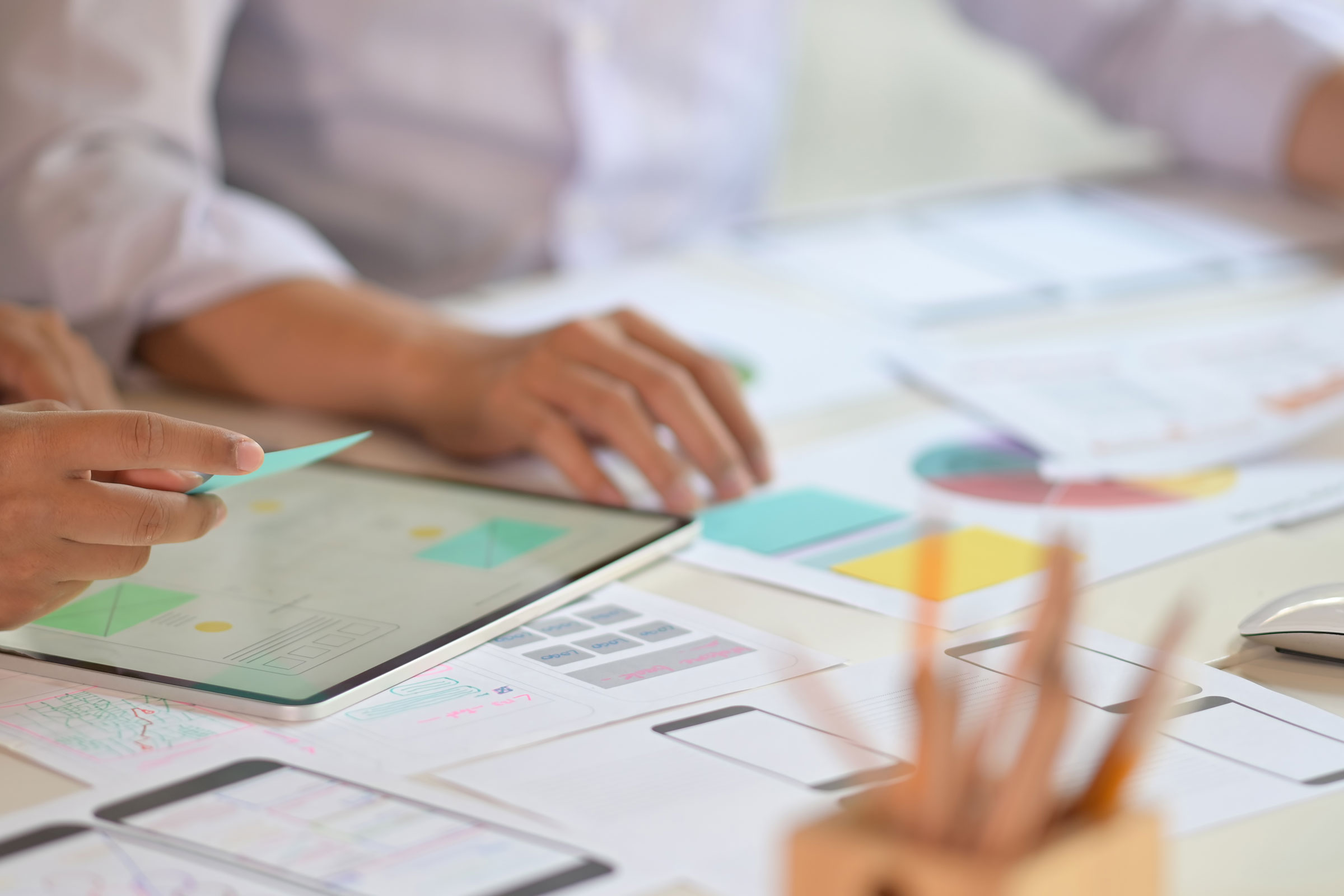Progettazione di interfacce digitali e contenuti durante un workshop UX